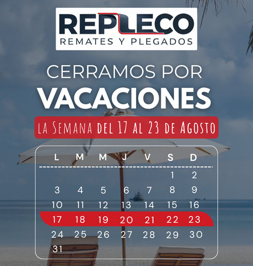 Repleco Vacaciones Verano 2026